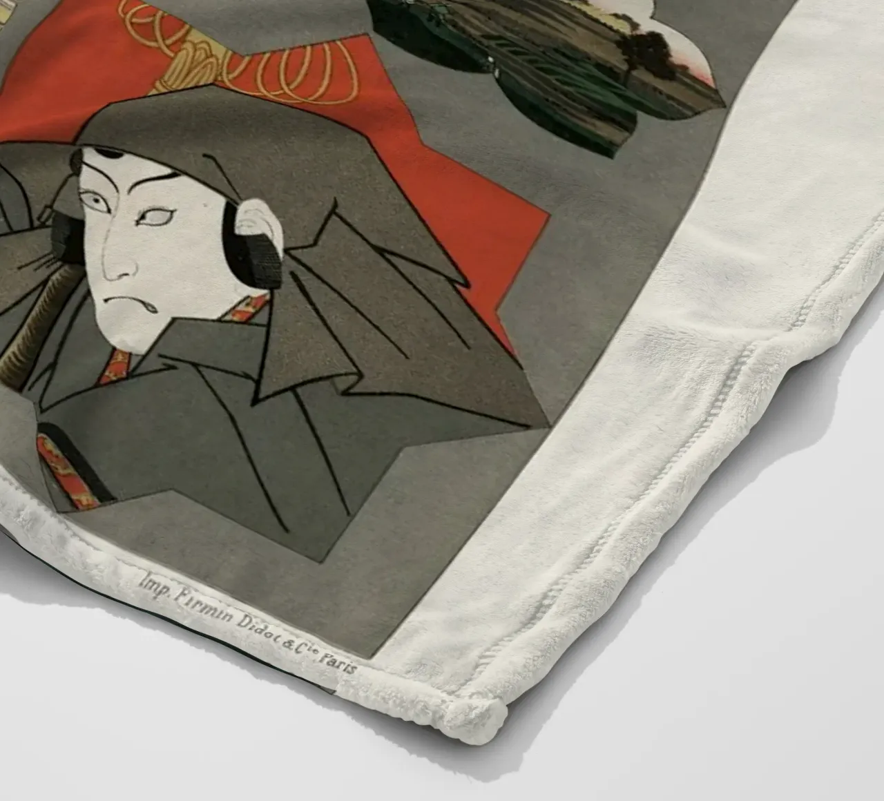 Japan pattern coperta in pile da vintageshop