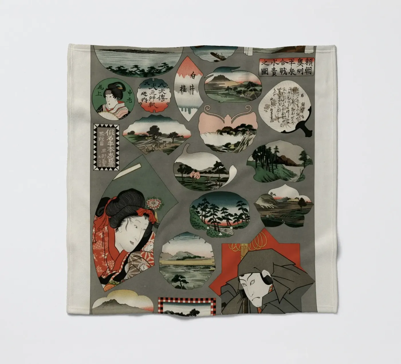 Japan pattern Fleecedecke von vintageshop