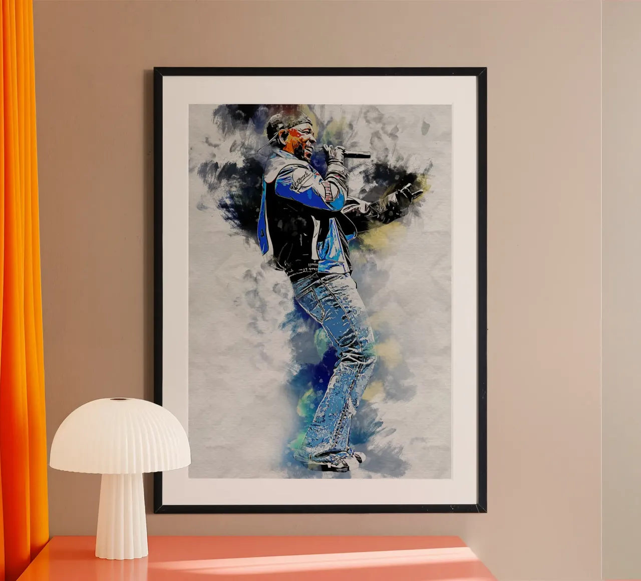 Sbaffo di Kendrick Lamar carta hahnemühle da neonartroom