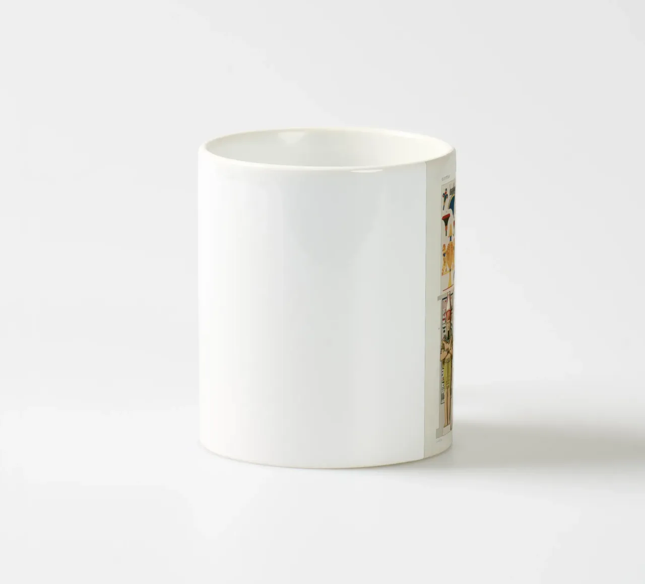 Egyptian pattern tazza in ceramica da vintageshop