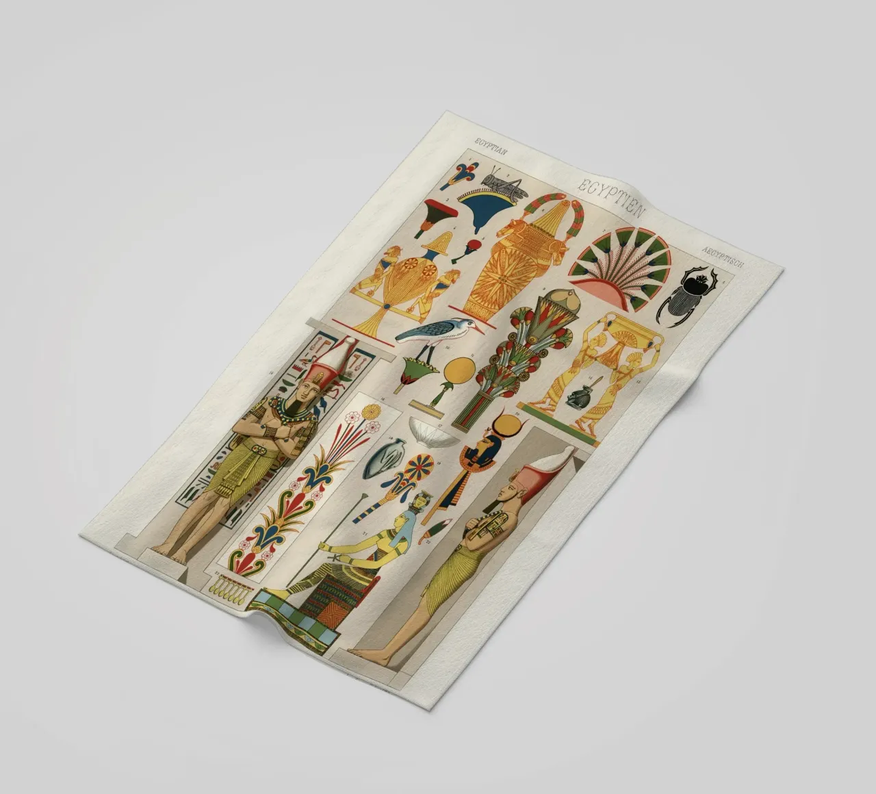 Egyptian pattern telo mare da vintageshop