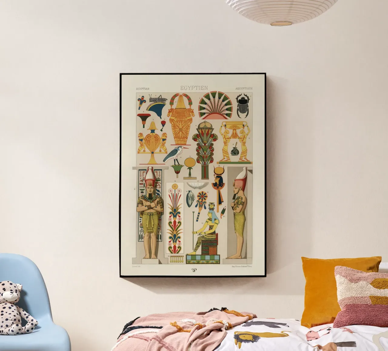 Egyptian pattern plexiglass da vintageshop