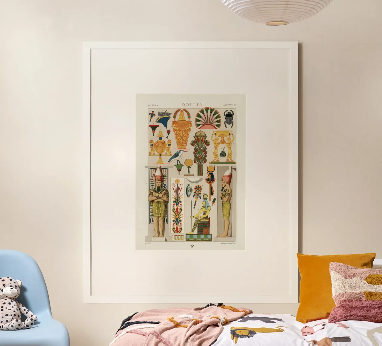 Egyptian pattern poster da vintageshop