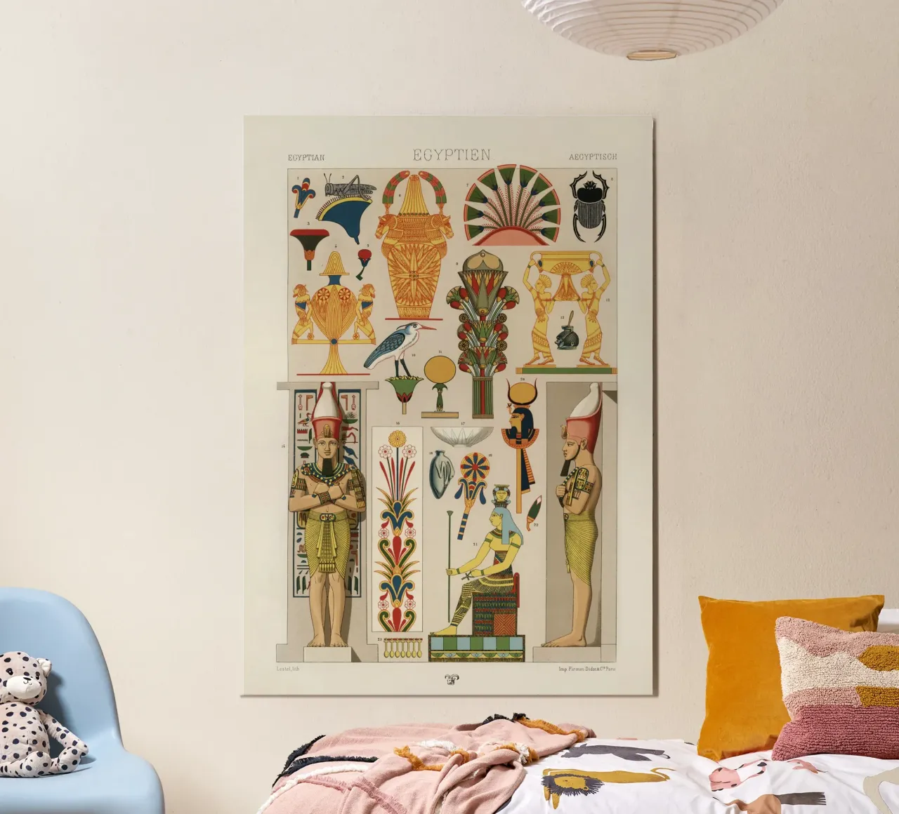 Egyptian pattern poster da vintageshop