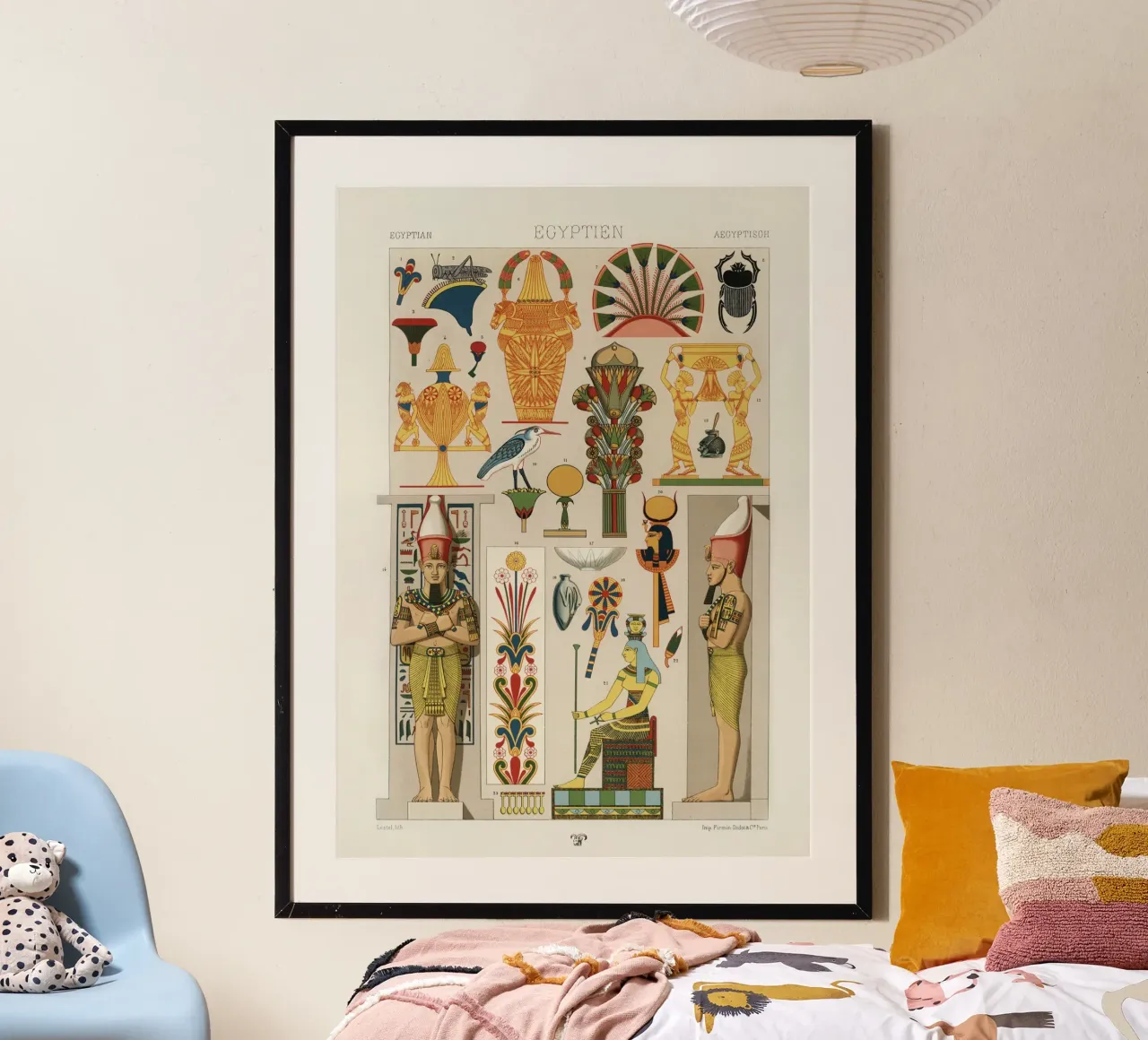 Egyptian pattern poster da vintageshop