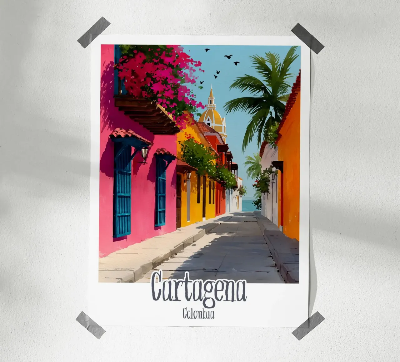 Affiche Cartagena, Colombie poster da Frame the World