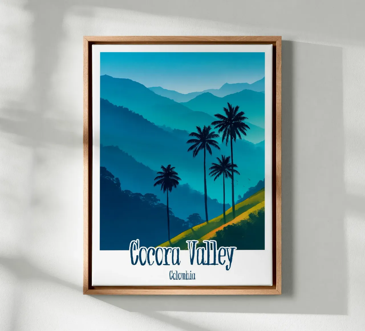 Affiche Cocora Valley, Colombie tela con Cornice a cassetta da Frame the World