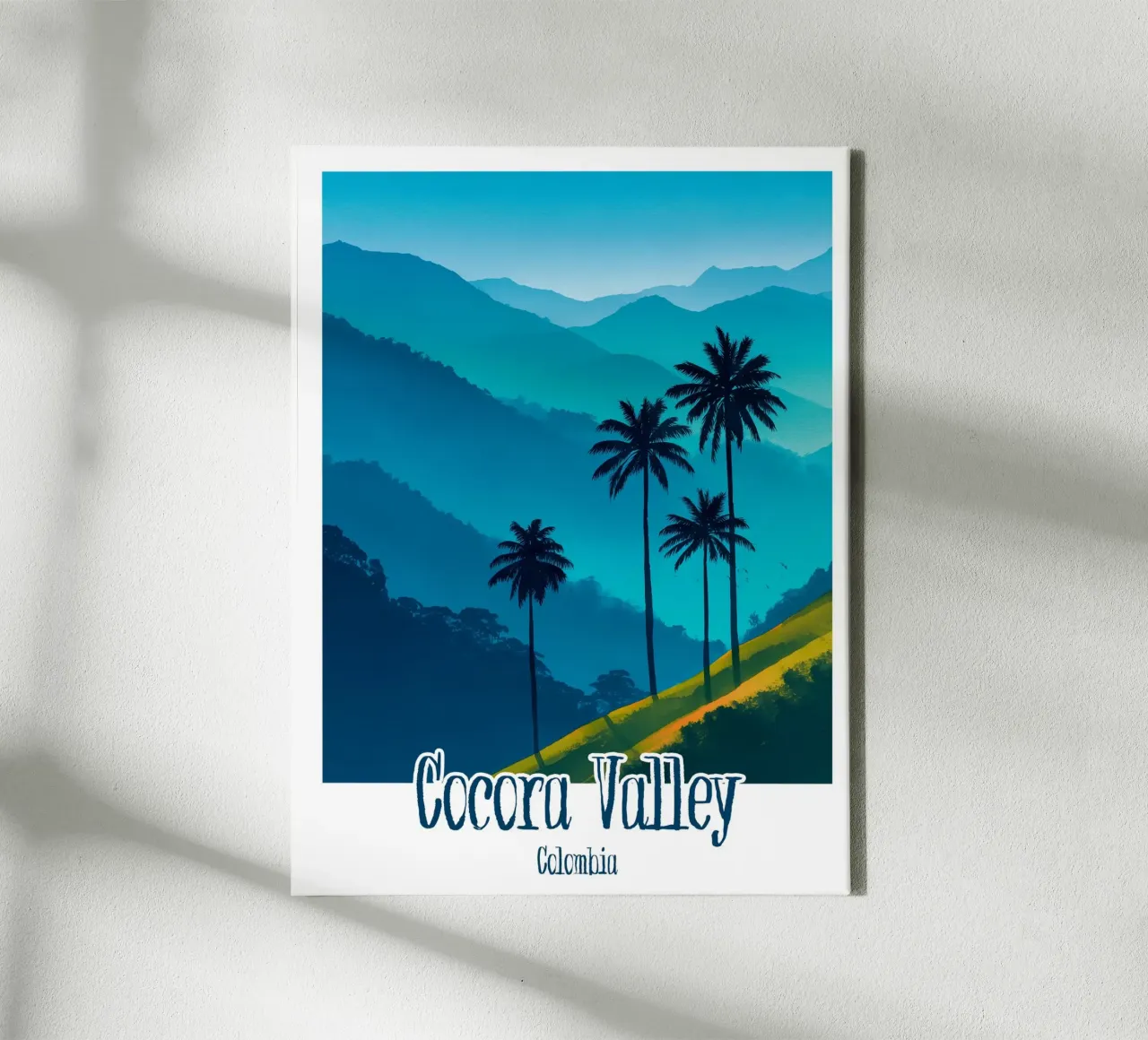 Affiche Cocora Valley, Colombie tela con Cornice a cassetta da Frame the World