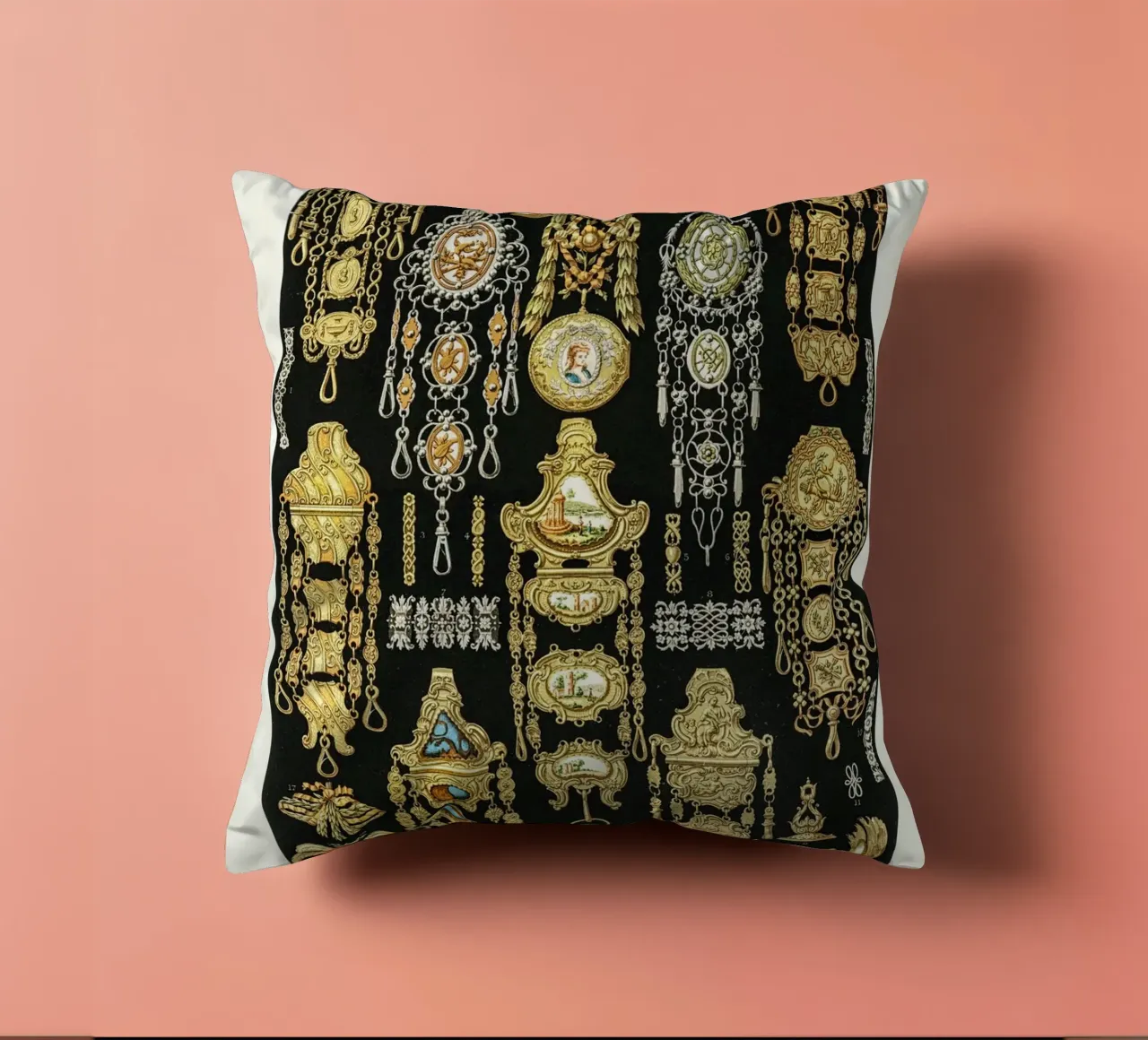 17th and 18th Century pattern. cuscino da vintageshop