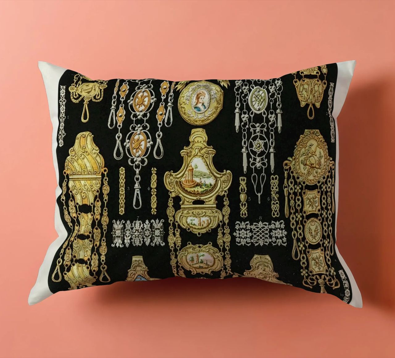 17th and 18th Century pattern. coussin de vintageshop