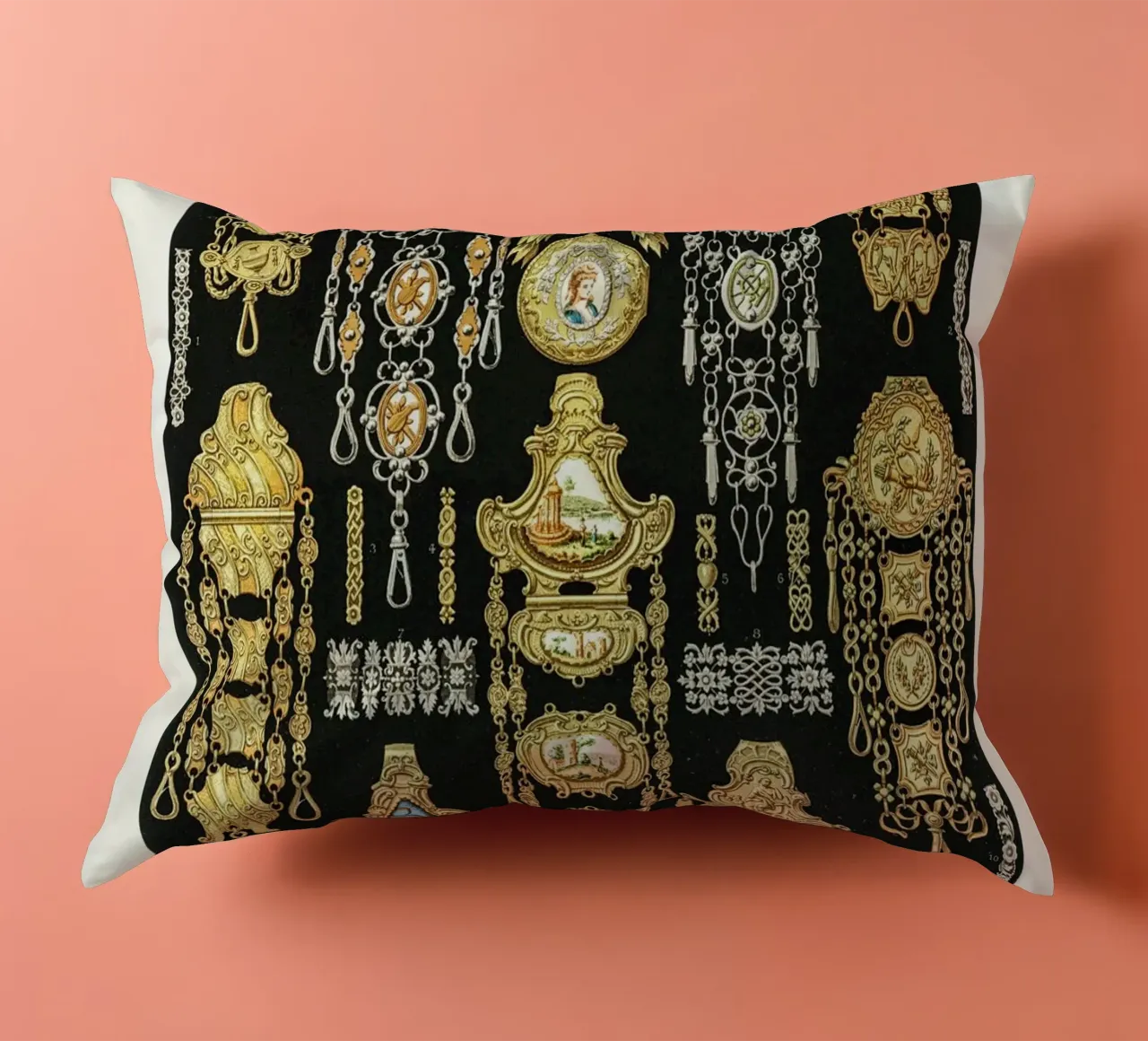 17th and 18th Century pattern. cuscino da vintageshop