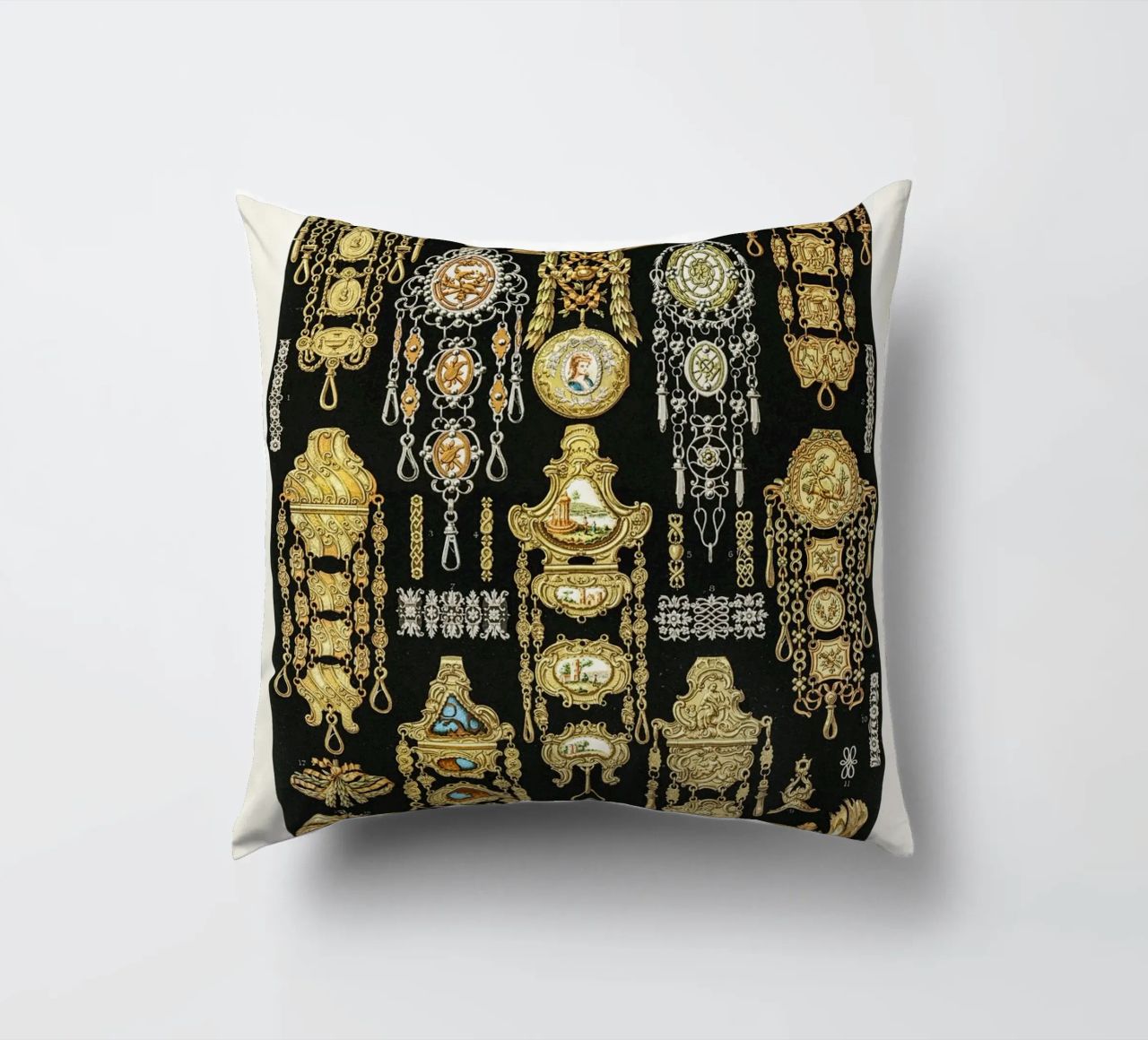 17th and 18th Century pattern. coussin de vintageshop