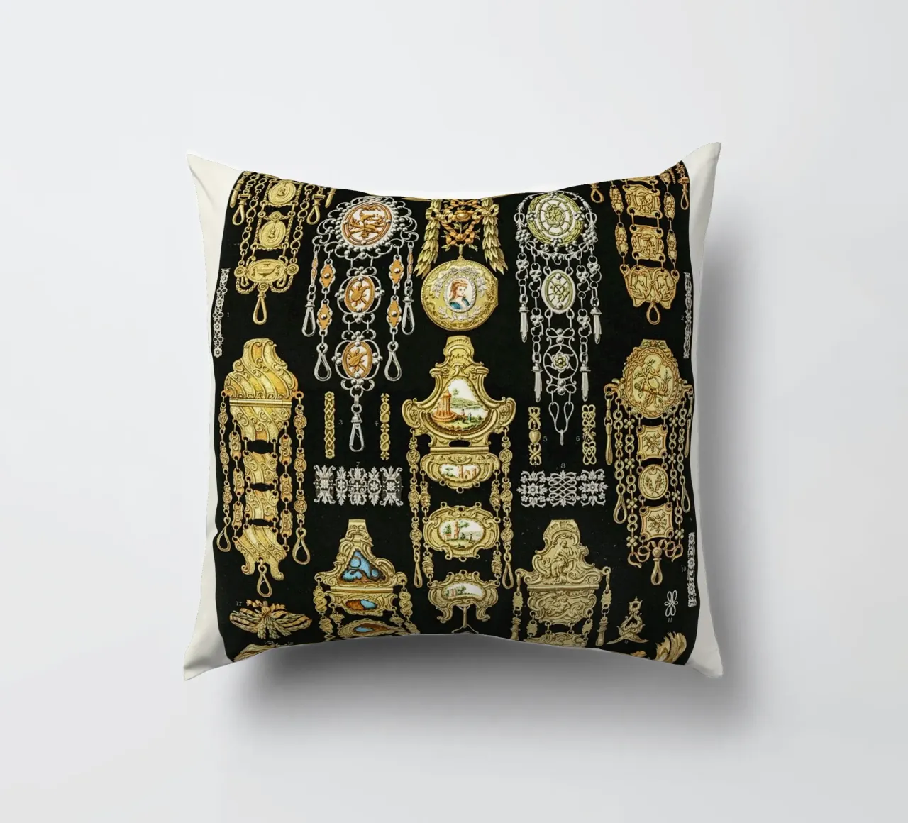 17th and 18th Century pattern. cuscino da vintageshop