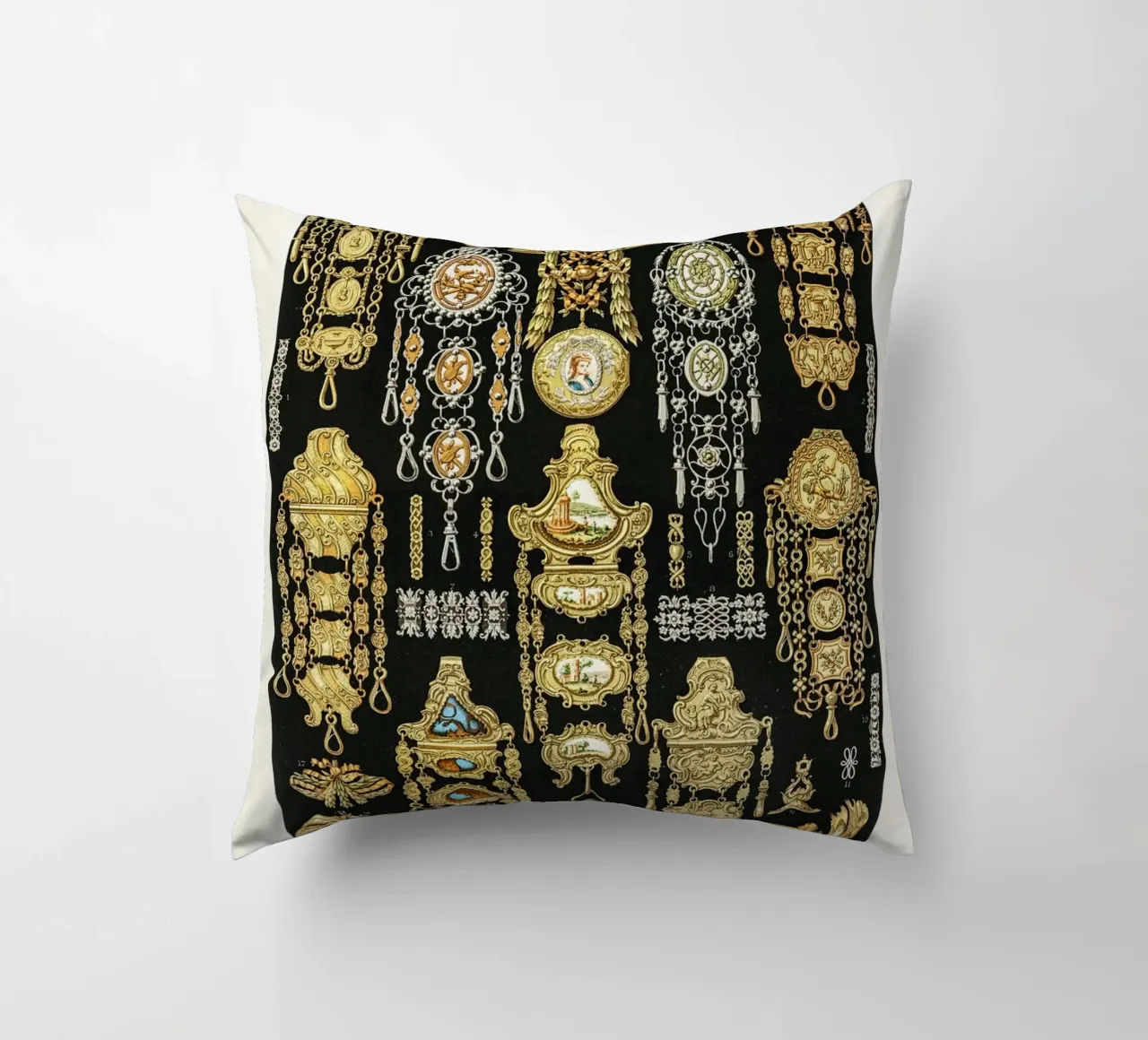 17th and 18th Century pattern. cuscino da vintageshop