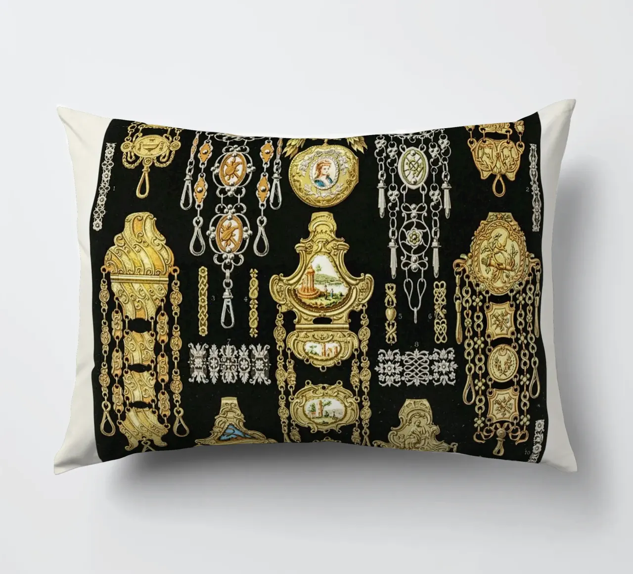 17th and 18th Century pattern. cuscino da vintageshop