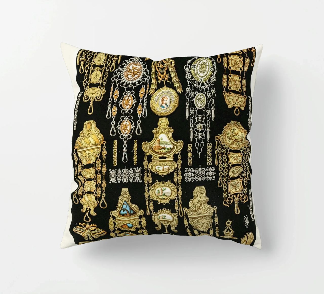 17th and 18th Century pattern. coussin de vintageshop