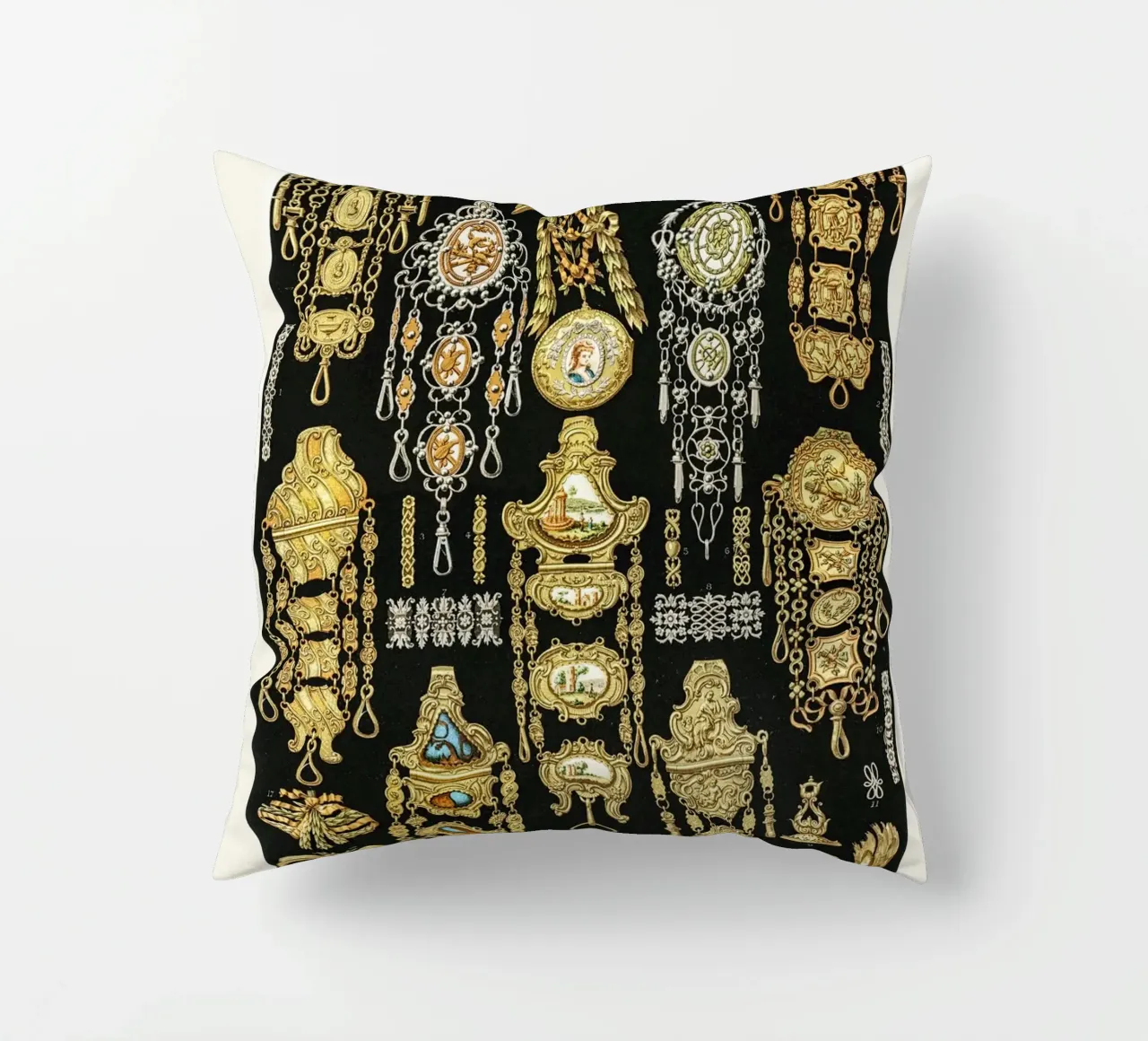 17th and 18th Century pattern. cuscino da vintageshop