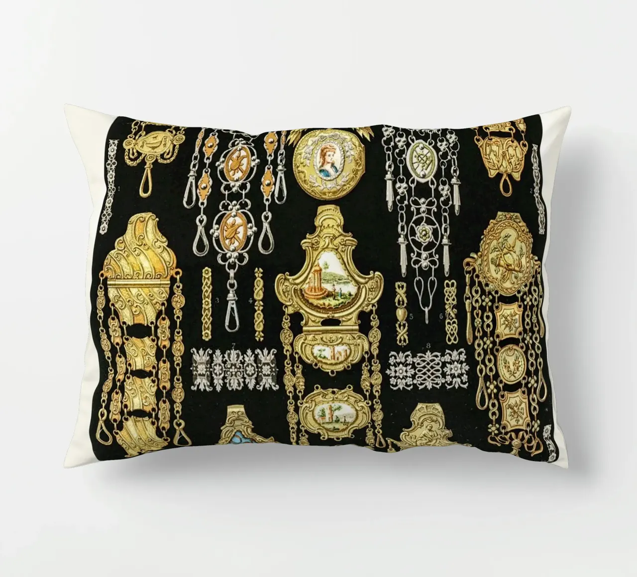 17th and 18th Century pattern. cuscino da vintageshop