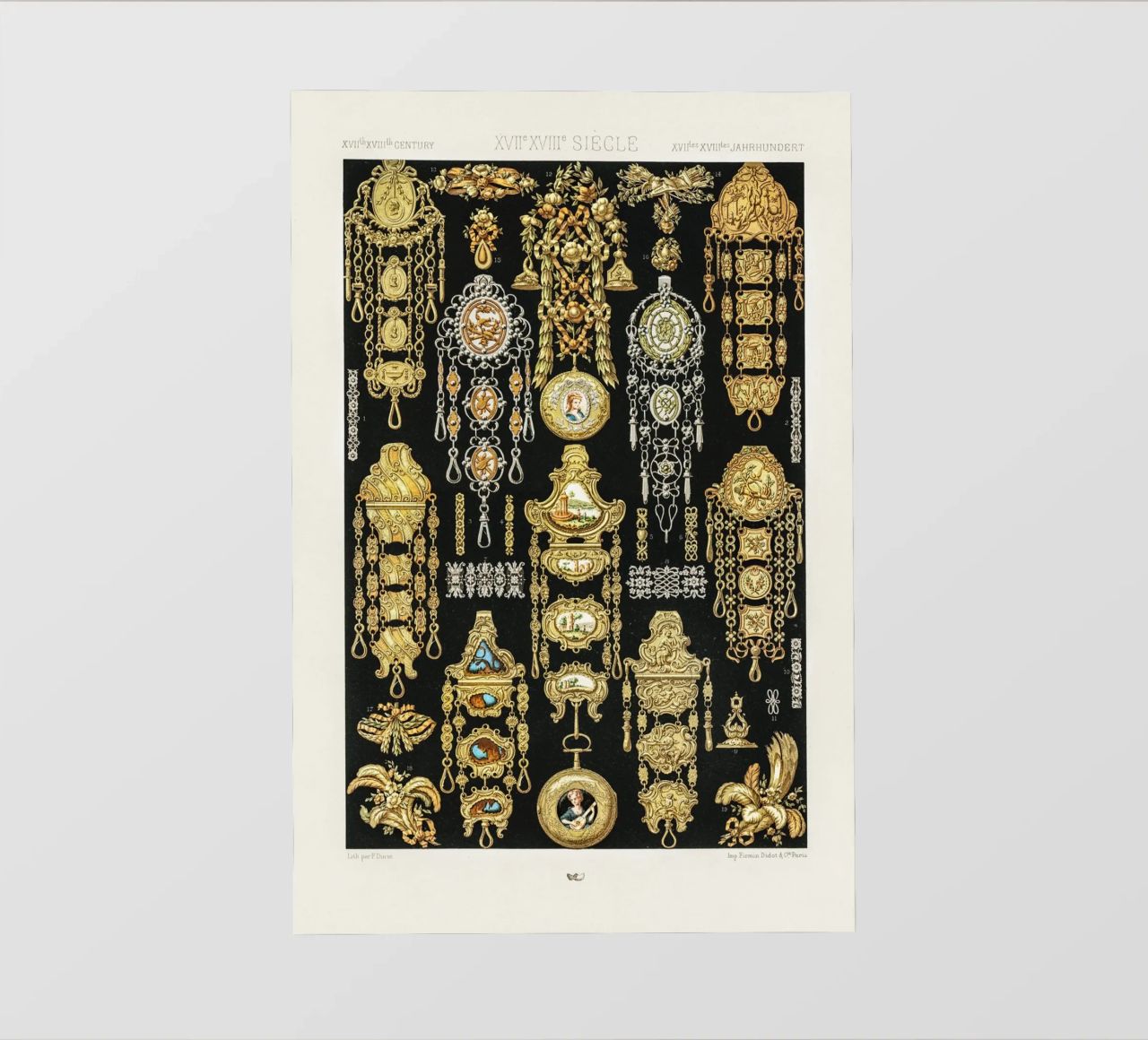 17th and 18th Century pattern. pellicola backlit da vintageshop
