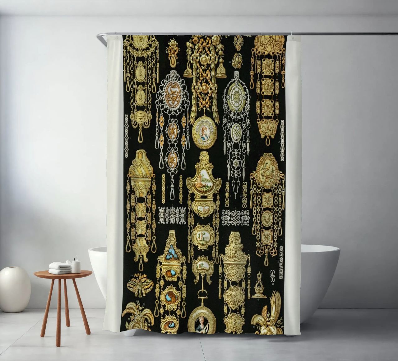17th and 18th Century pattern. tenda da doccia da vintageshop