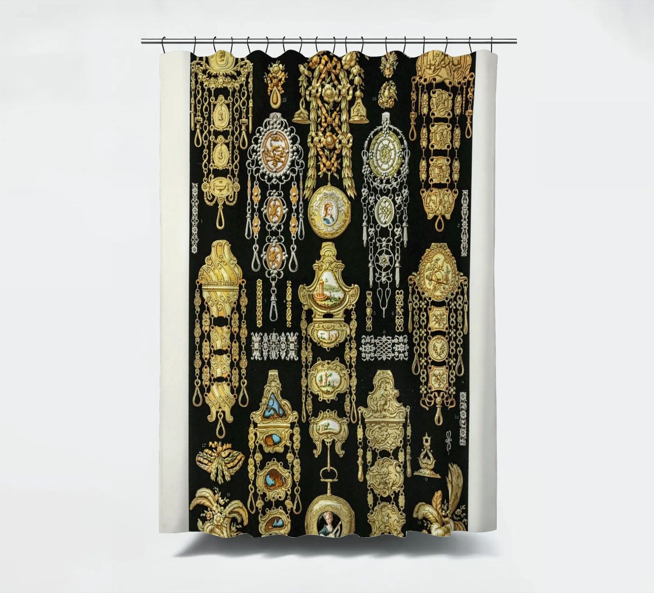 17th and 18th Century pattern. tenda da doccia da vintageshop