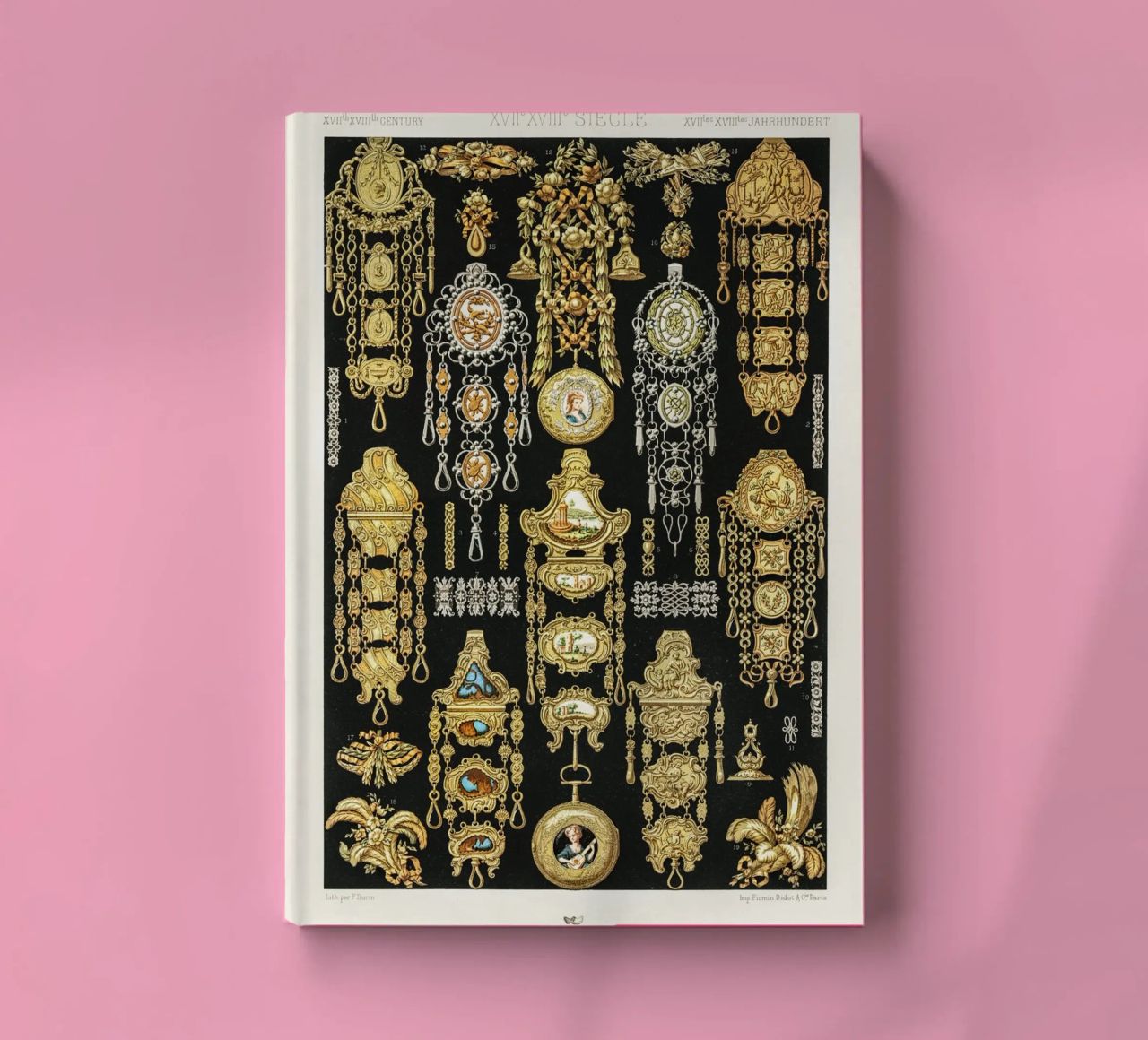 17th and 18th Century pattern. carnet de notes de vintageshop