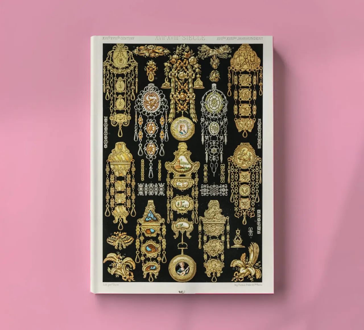 17th and 18th Century pattern. Notizbuch von vintageshop