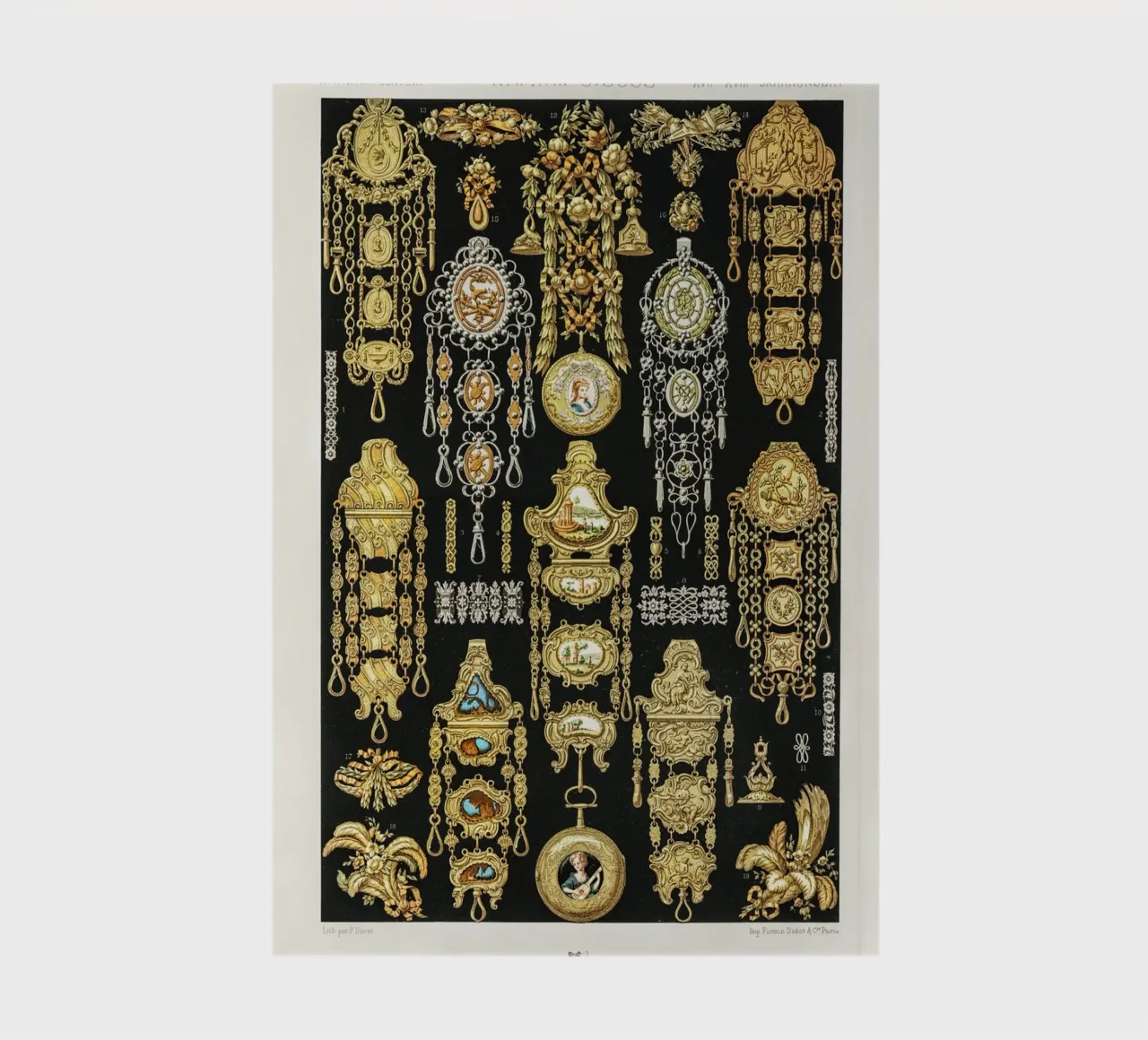 17th and 18th Century pattern. notebook by vintageshop