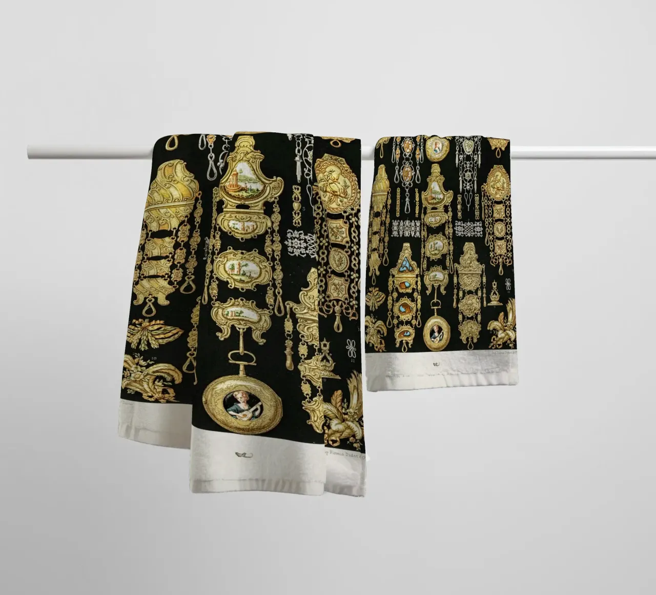 17th and 18th Century pattern. asciugamano da bagno da vintageshop