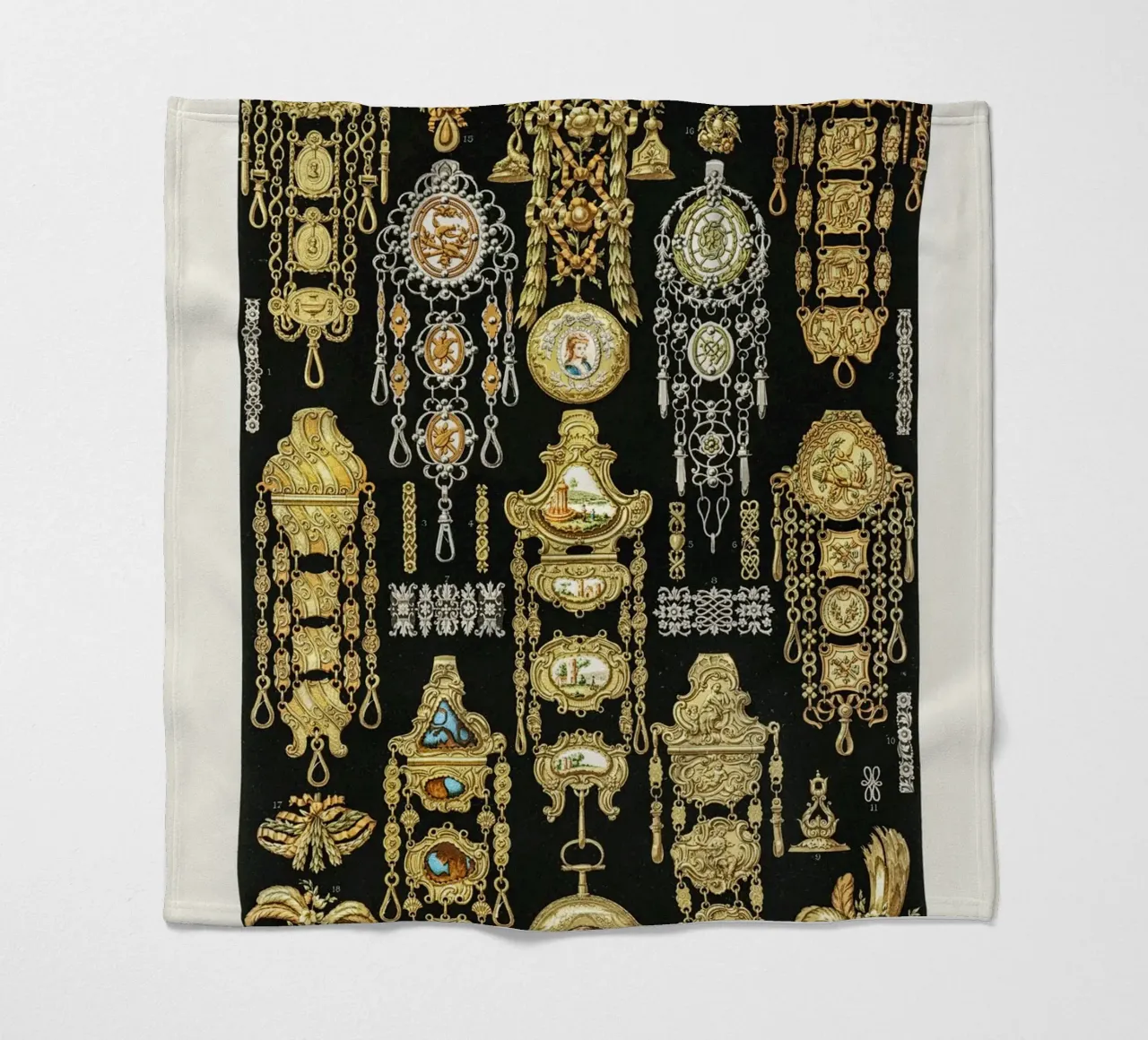 17th and 18th Century pattern. manta de franela de vintageshop