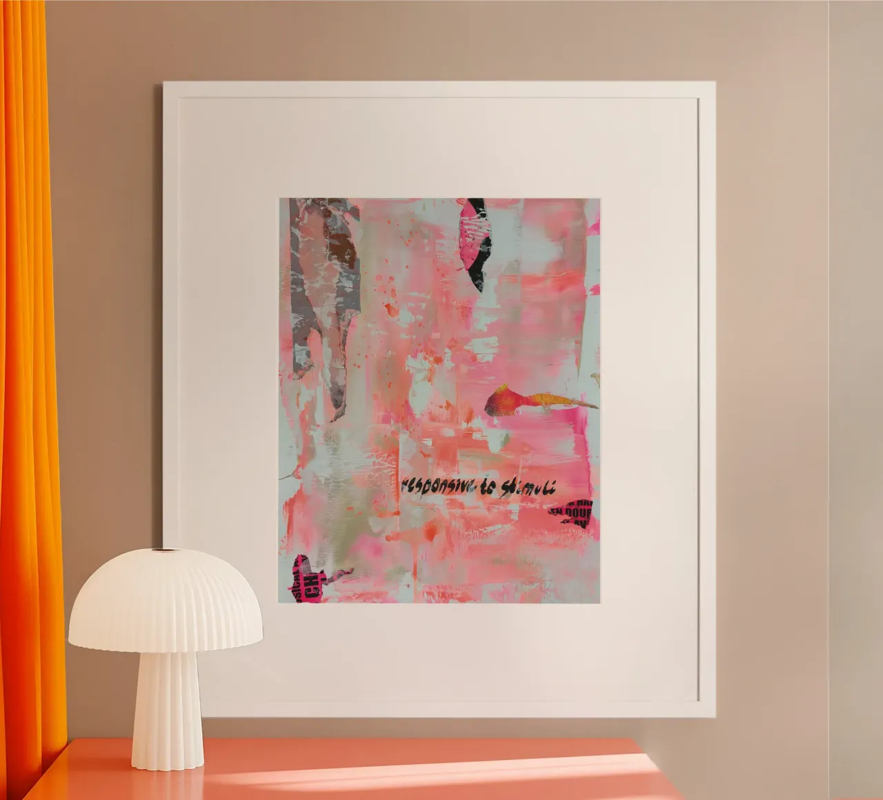 Sincerity No3 poster avec cadre en aluminium de PeHa - ART