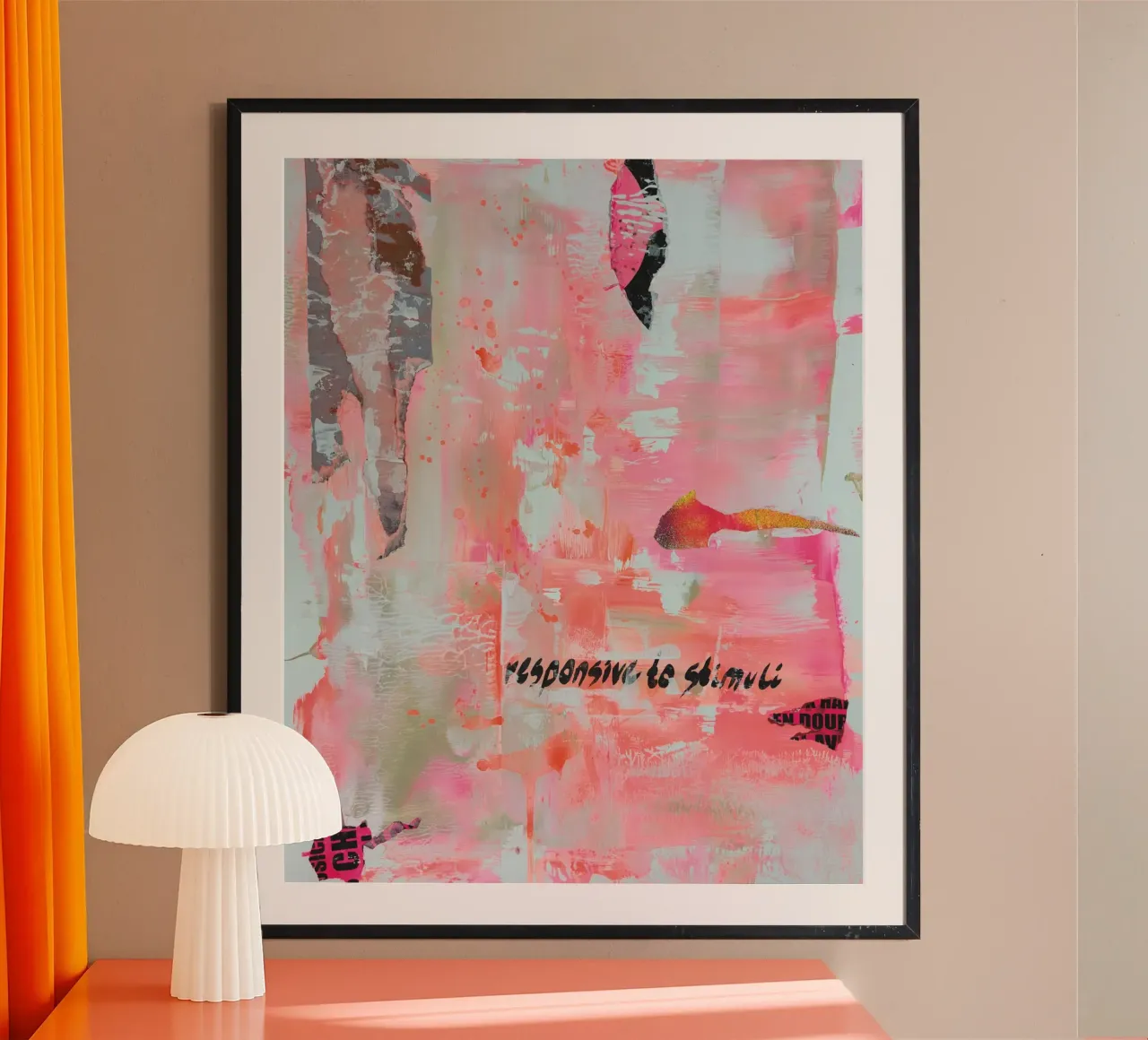 Sincerity No3 poster avec cadre en aluminium de PeHa - ART