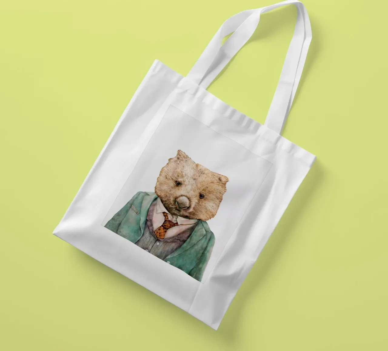 Mr Wombat tote bag by Animal Crew