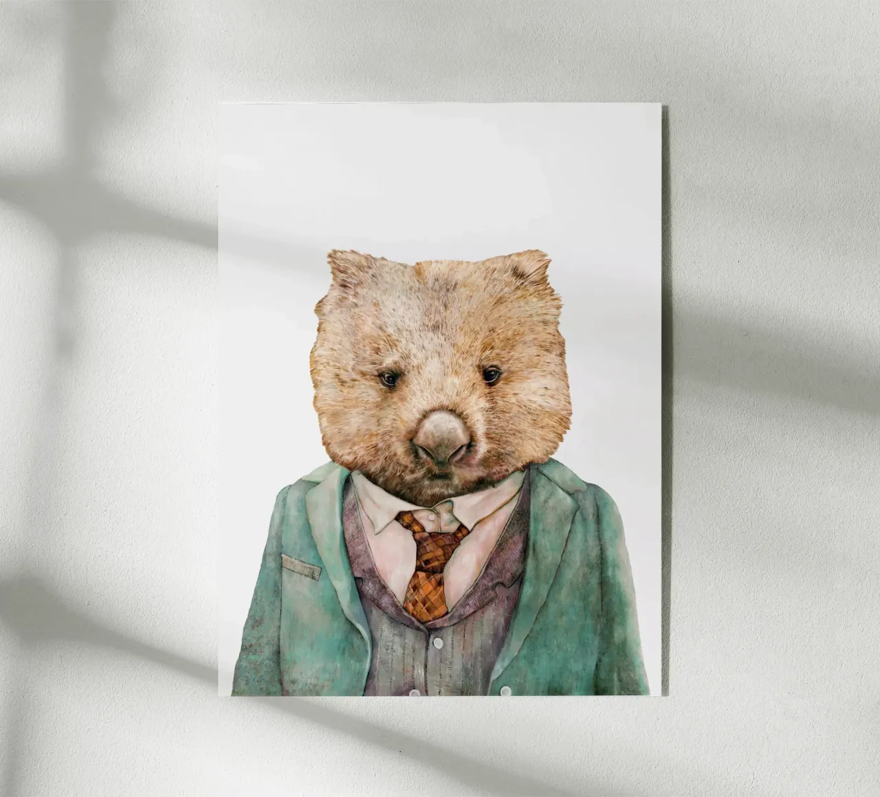 Signor Wombat plexiglass da Animal Crew