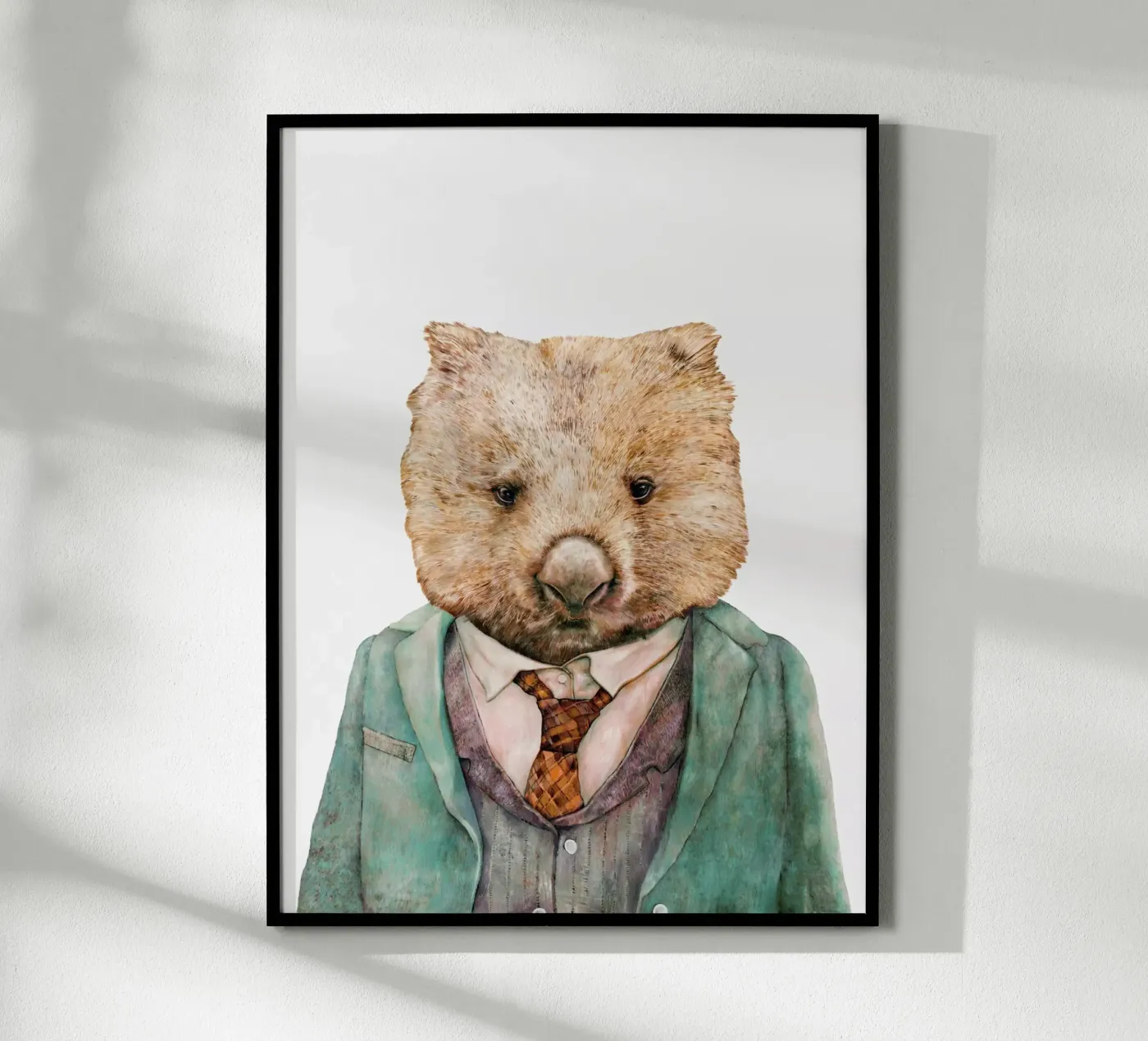 Mr Wombat poster by Animal Crew
