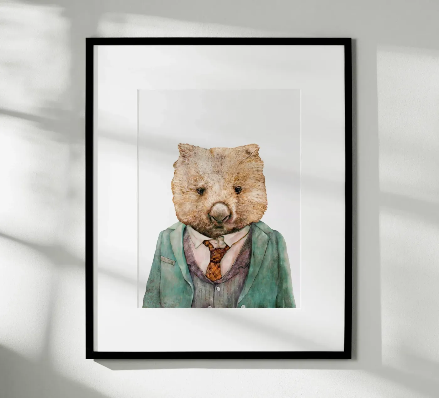 Mr Wombat poster by Animal Crew