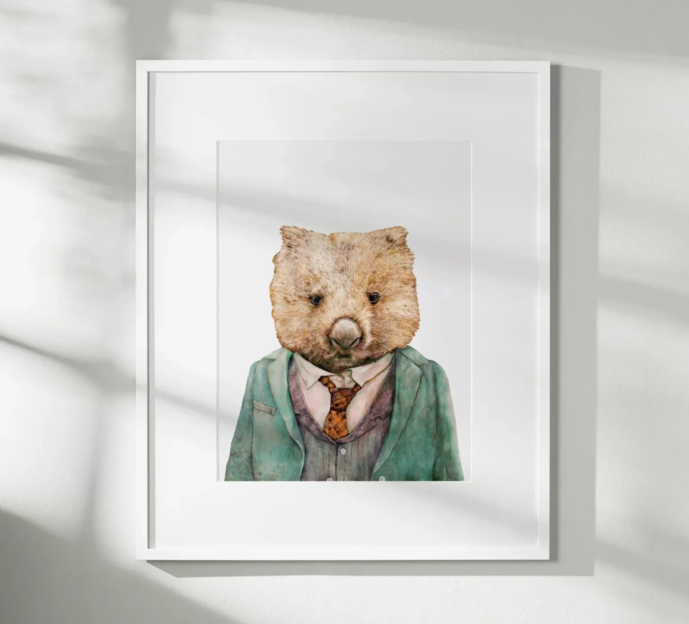 Mr Wombat poster by Animal Crew