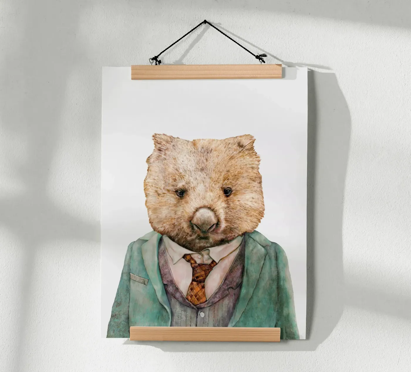 Mr Wombat poster by Animal Crew