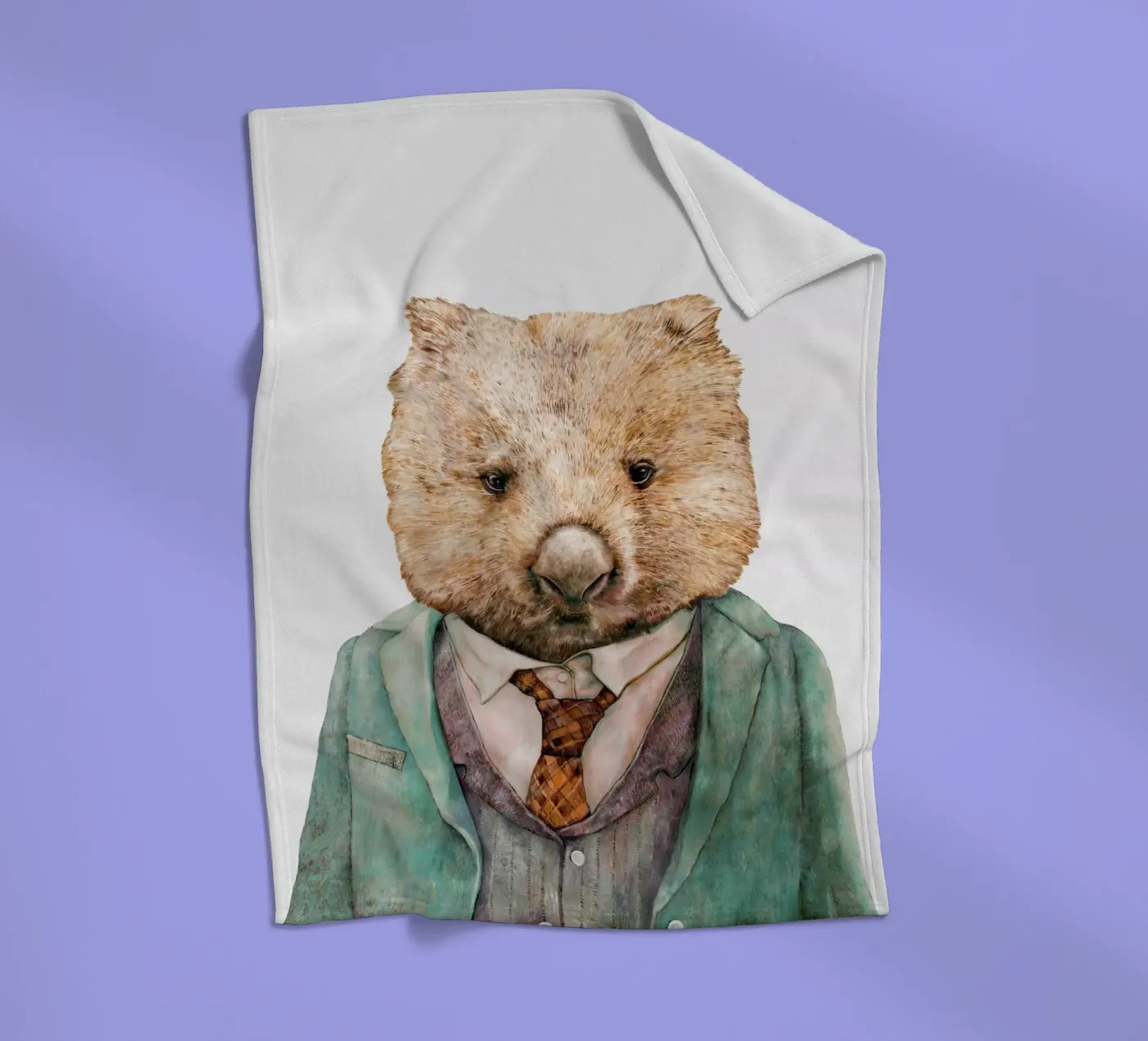 Herr Wombat Fleecedecke von Animal Crew