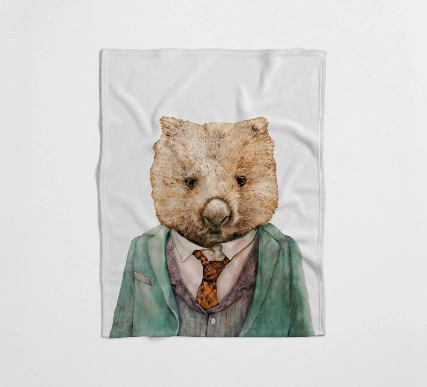 Herr Wombat Fleecedecke von Animal Crew