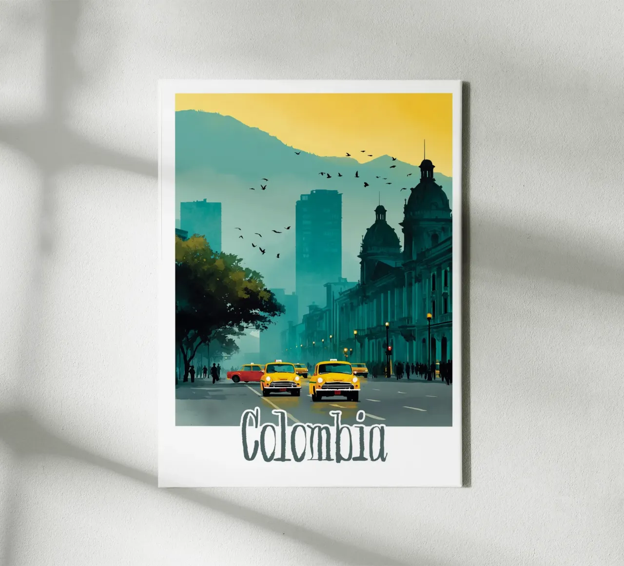 Affiche Colombie tela con Cornice a cassetta da Frame the World