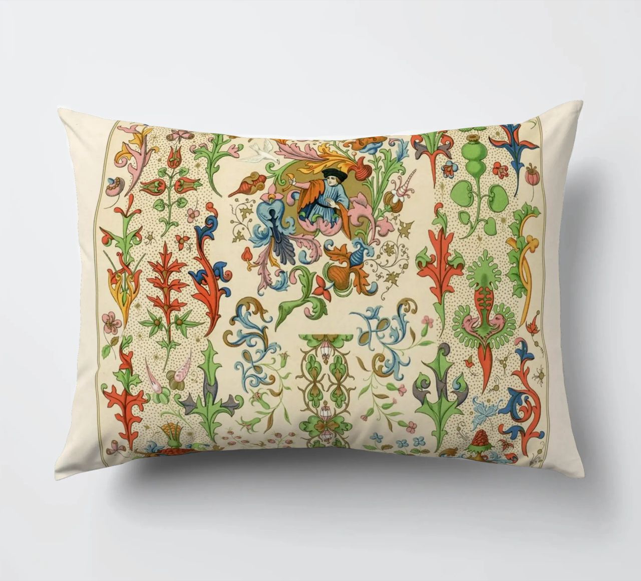Medieval pattern decorative cushion by vintageshop