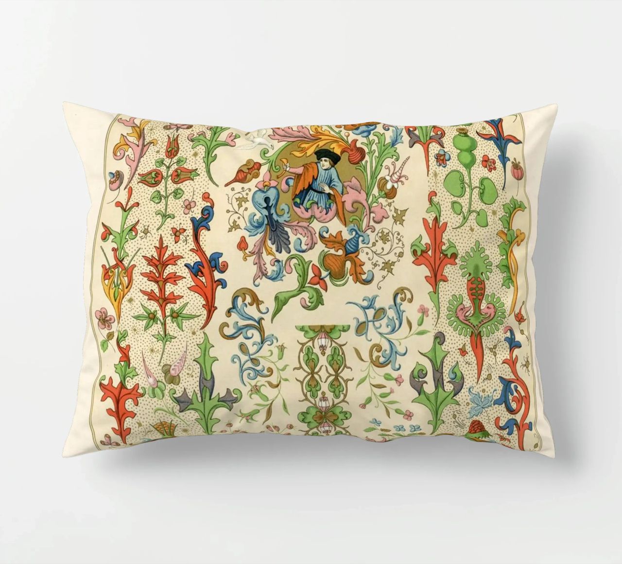 Medieval pattern decorative cushion by vintageshop