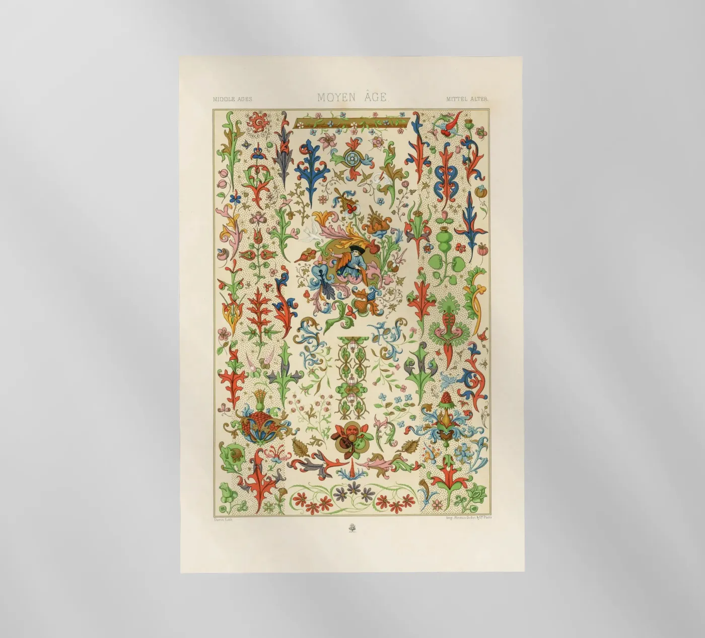 Medieval pattern backlit folie van vintageshop