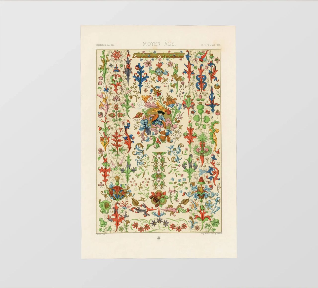 Medieval pattern pellicola backlit da vintageshop