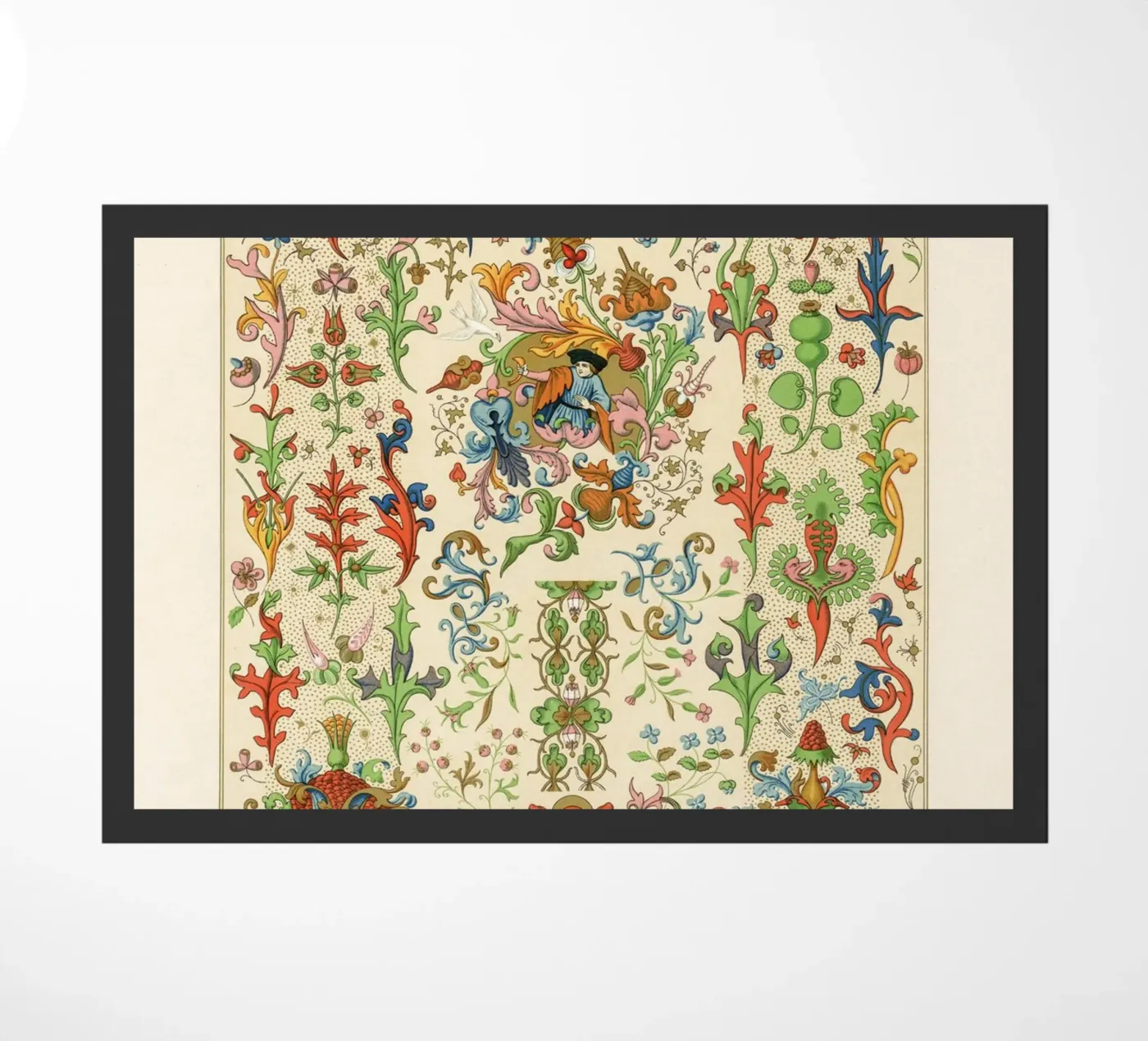 Medieval pattern deurmat van vintageshop