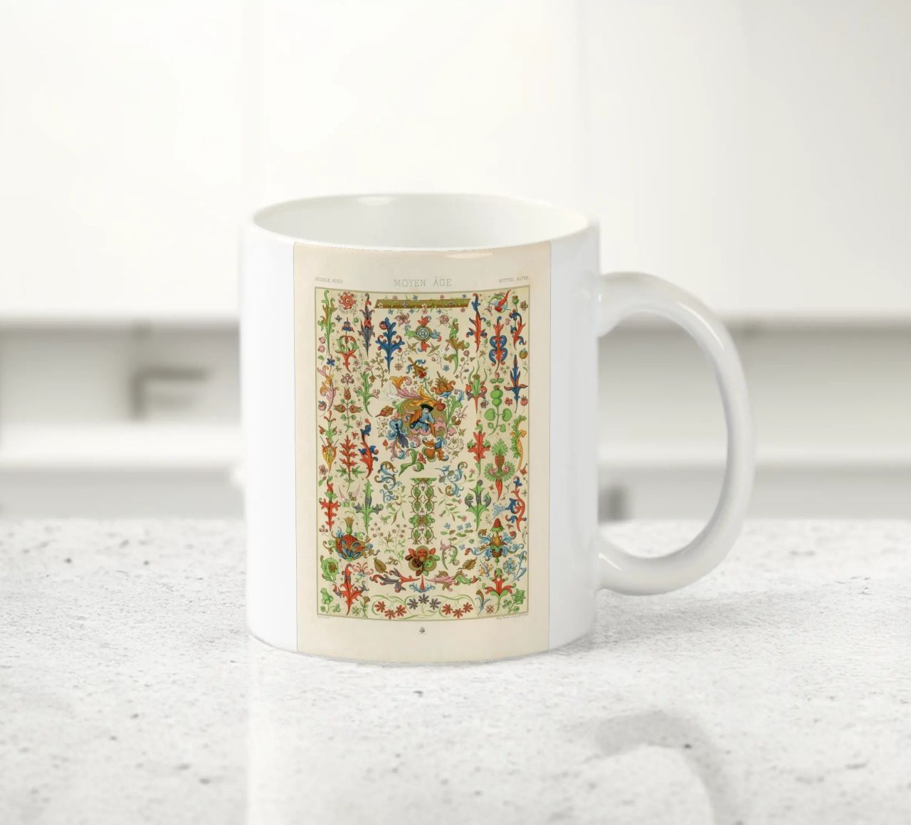 Medieval pattern tazza in ceramica da vintageshop