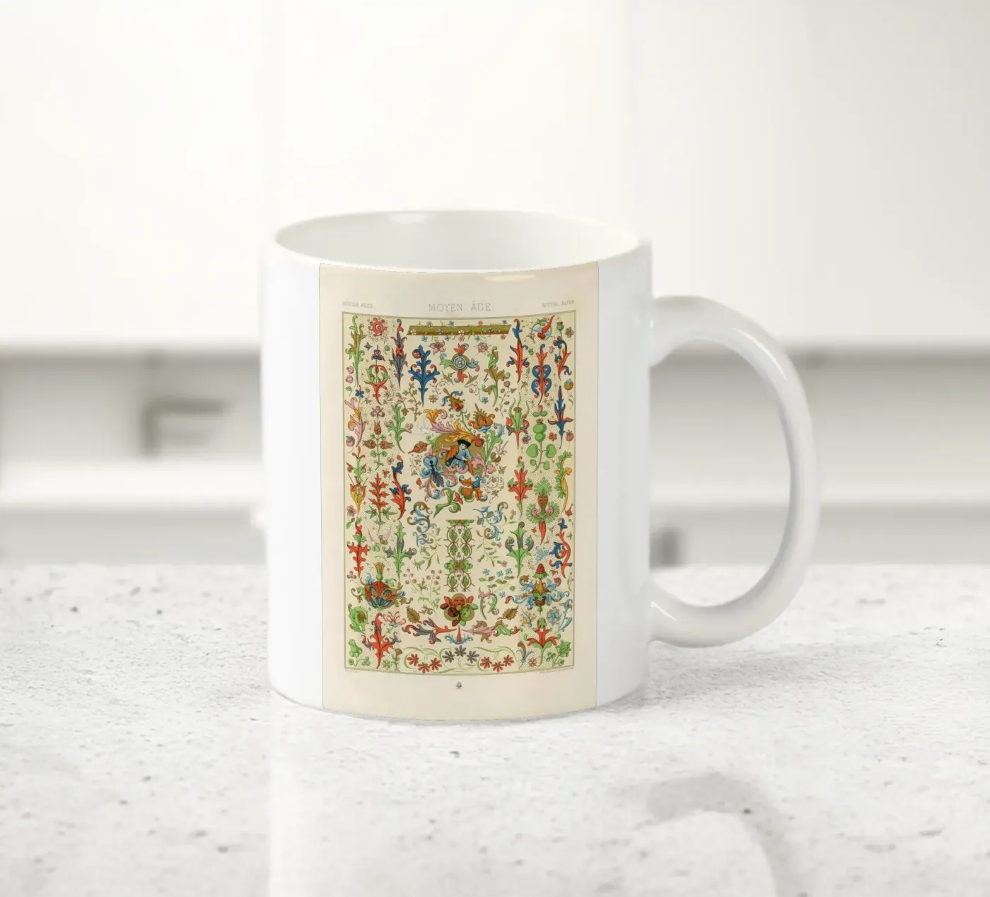 Medieval pattern tazza in ceramica da vintageshop