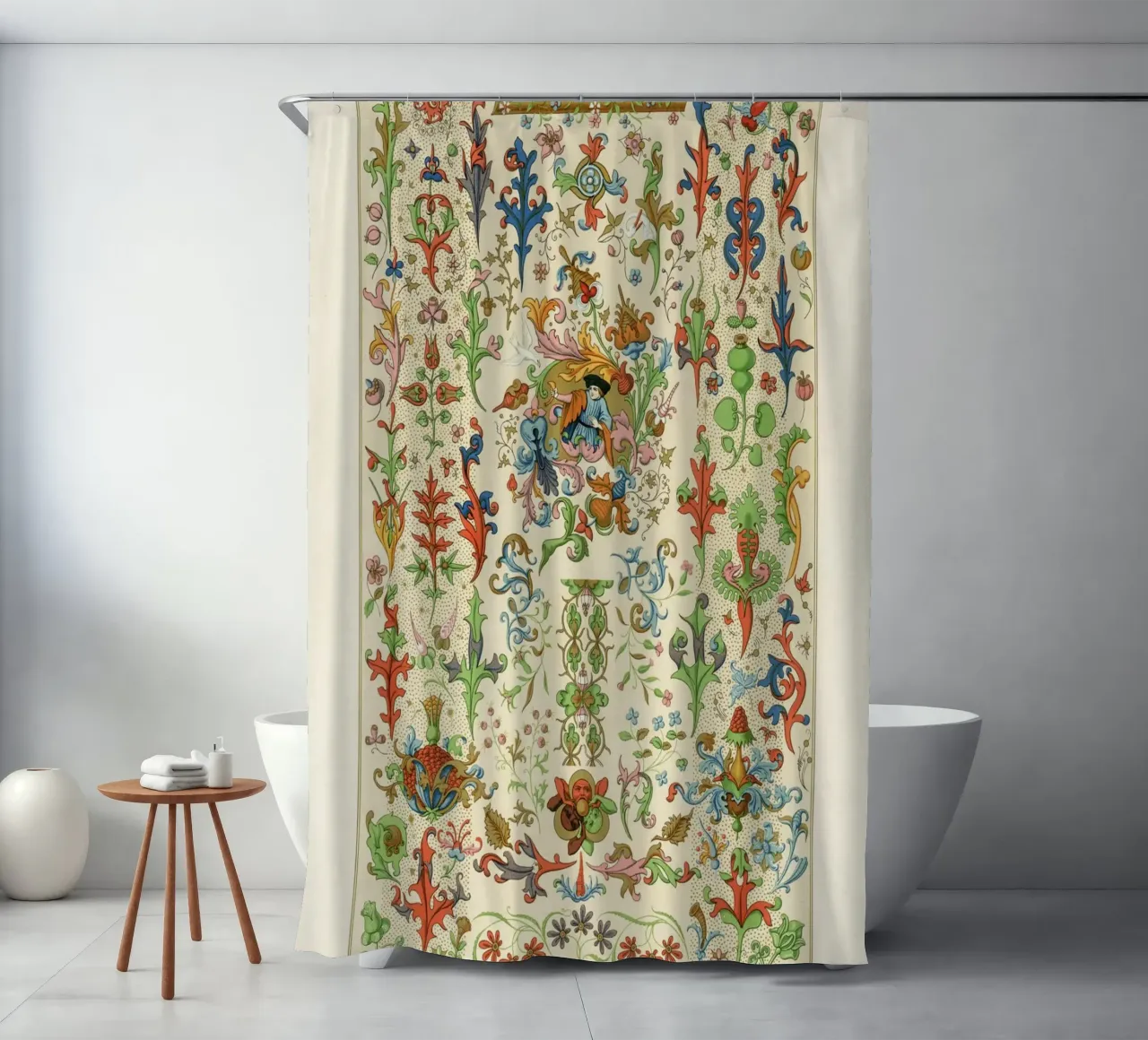 Medieval pattern tenda da doccia da vintageshop