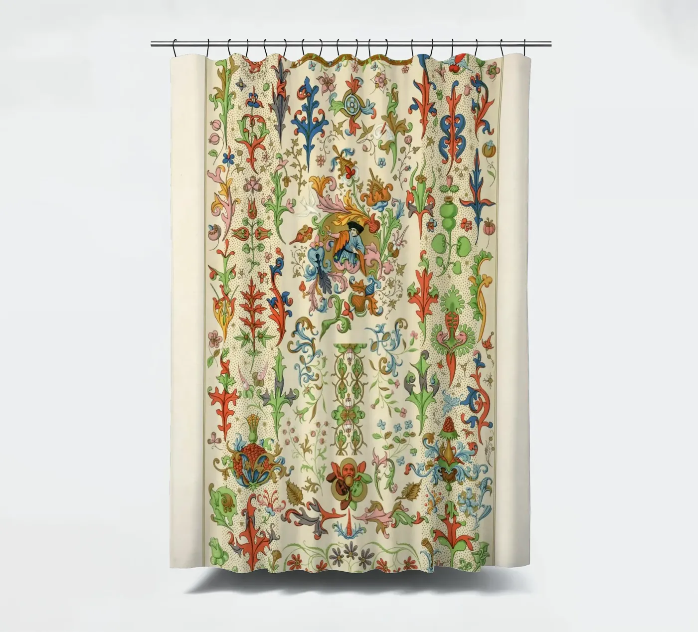 Medieval pattern shower curtain by vintageshop